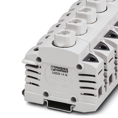 Phoenix Contact Fuse - NEOZED Terminal Block; USEN 14 N; 16A; 400V; Screw Cartridge; Screw Connection; Light Gray